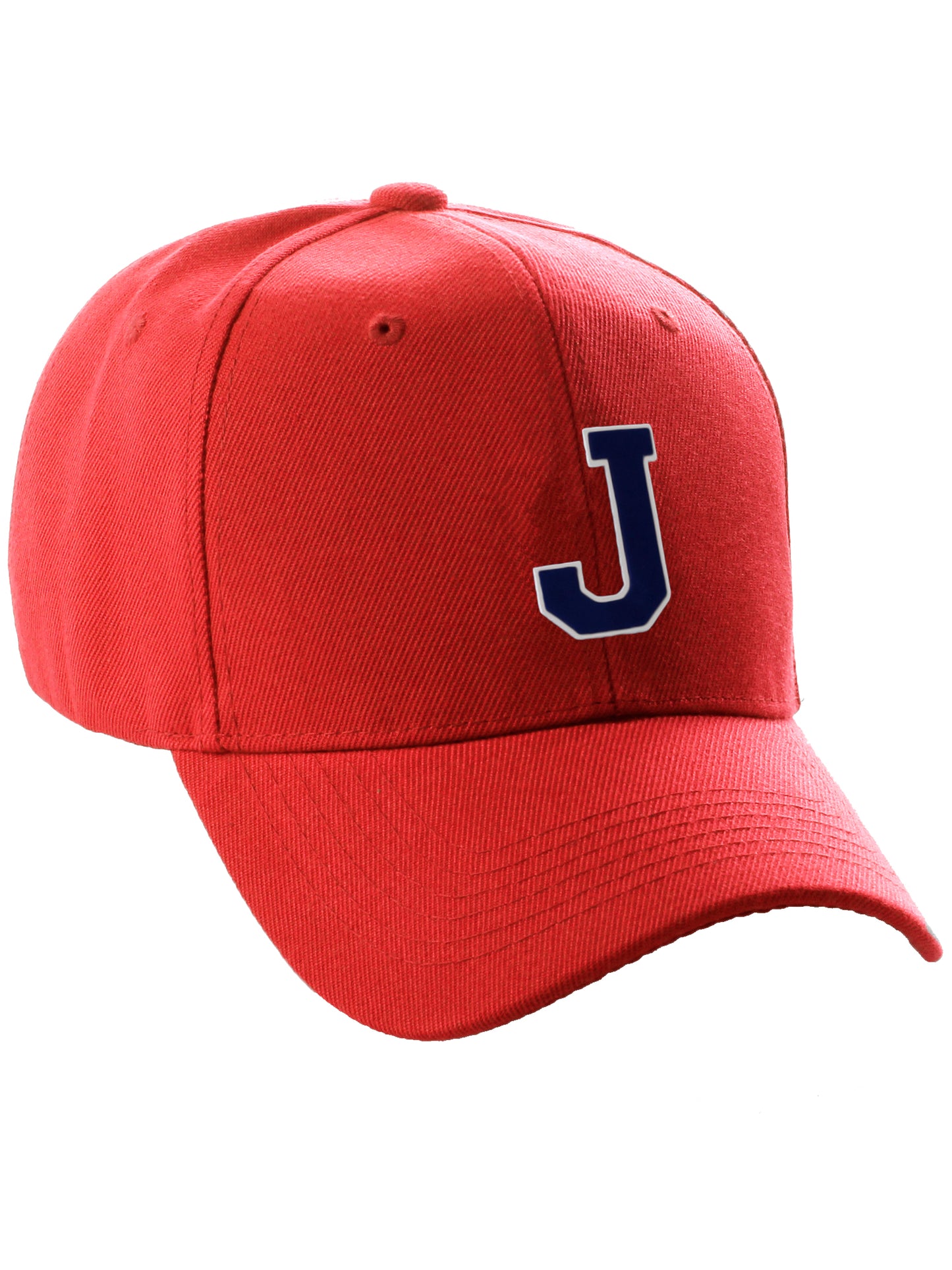 Classic Baseball Hat Custom A to Z Initial Team Letter, Navy Cap